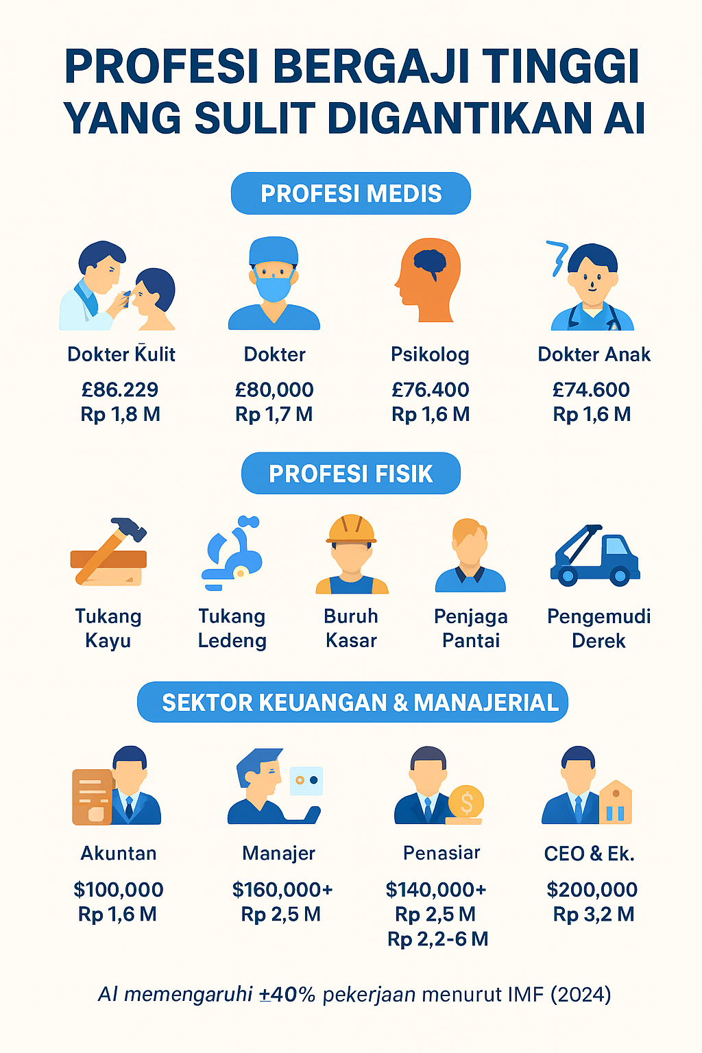 Profesi dengan Gaji Fantastis yang Tetap Aman dari Gempuran AI