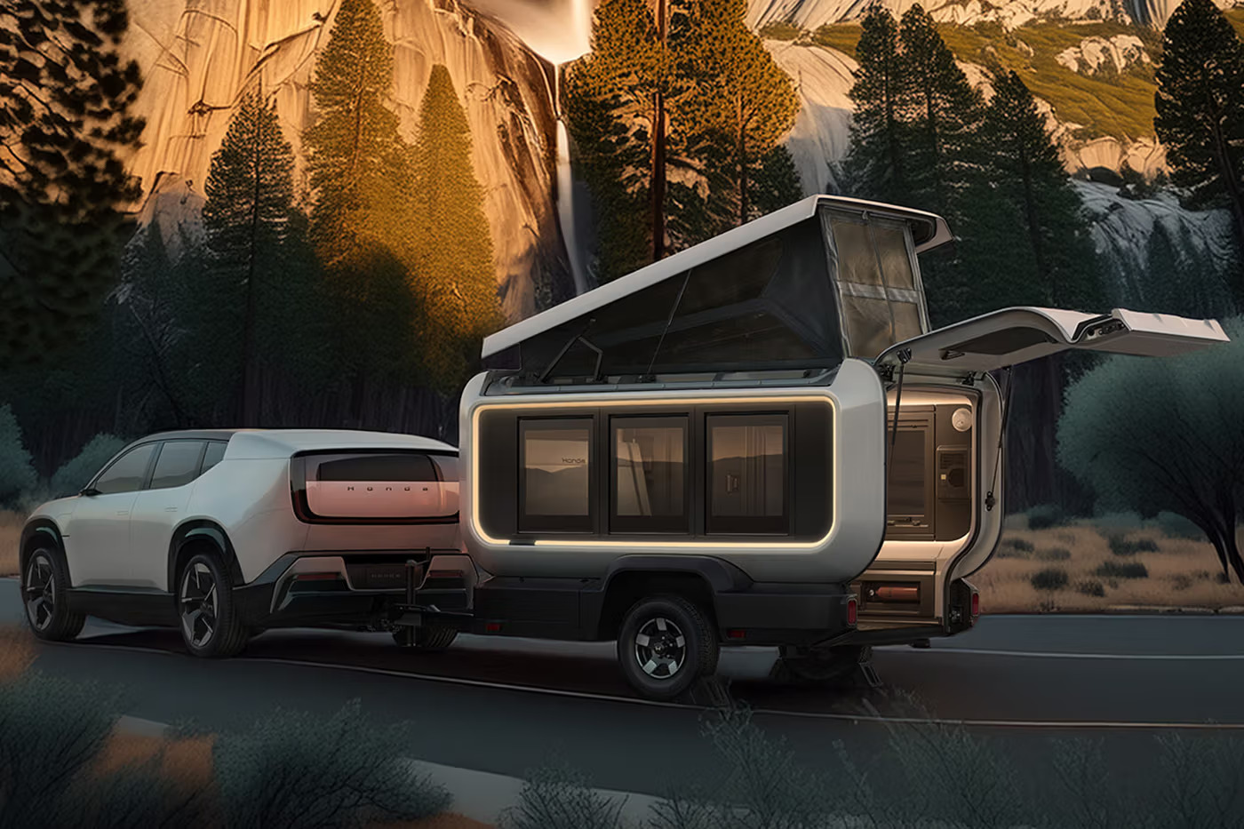 Honda Base Station, Karavan Futuristik Modular yang Ramah Lingkungan