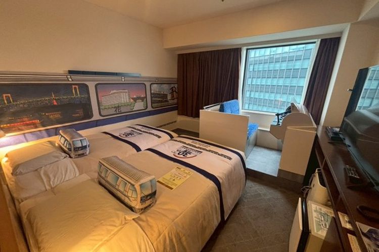 Hotel Bertema Kereta Api Tokyo: Ada Kabin Masinis Asli dalam Kamar