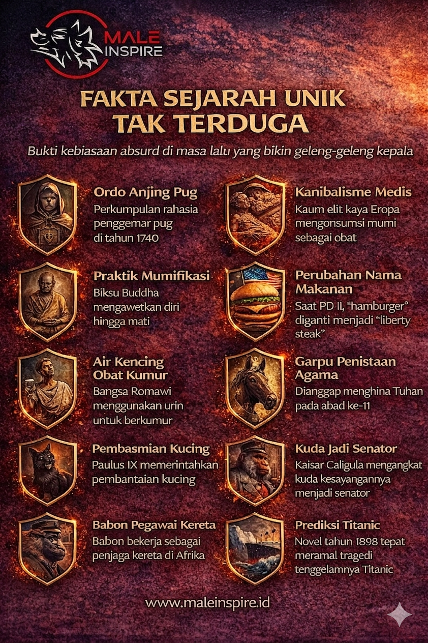 Infografis: Fakta Sejarah Unik yang Melampaui Logika Modern