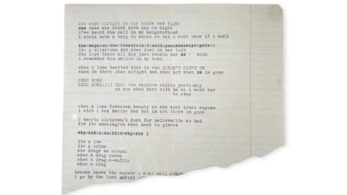 lirik lagu bob dylan